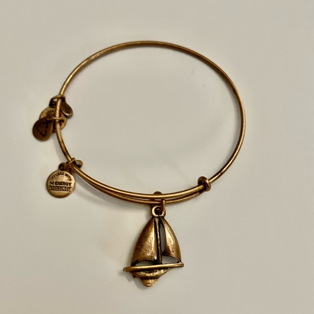 Alex and Ani Gold Sailboat Bracelet